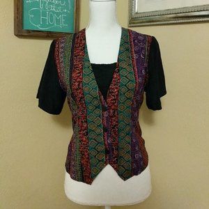 Vintage • Boho Style Vest Top